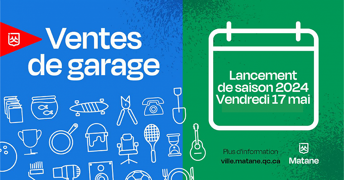 Lancement de la saison des ventes de garage 2024!