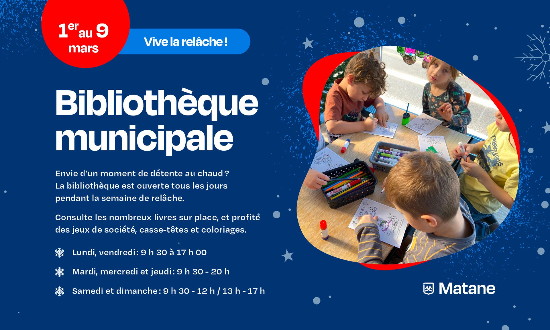 La relâche à la bibliothèque